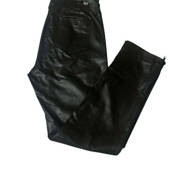 Kut from the Faux Leather Black  Straight Leg Jeans - Picture 7 of 11